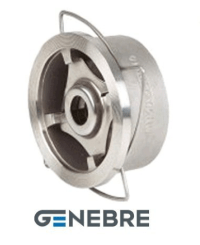 Клапан обратный тарельчатый GENEBRE 2415 09 DN050 PN40, корпус - AISI316 (CF8M), диск - AISI316 (CF8М), М/Ф