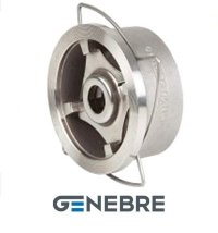 Клапан обратный дисковый Genebre PN40 материал: CF8M / CF8M / Metal/Metal, Тмакс=+300оС межфлан