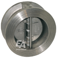 Двухстворчатый обратный клапан, DN250, PN16 нерж. сталь/EPDM/нерж. сталь